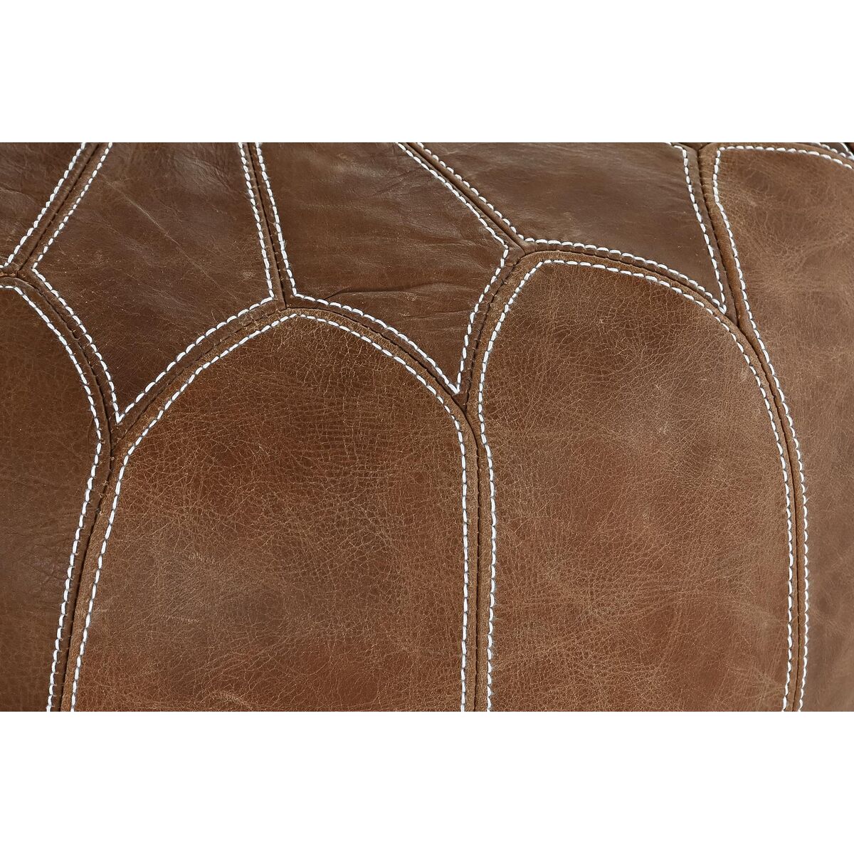 Naslon za Noge DKD Home Decor Rjava Vintage 48 x 48 x 35 cm